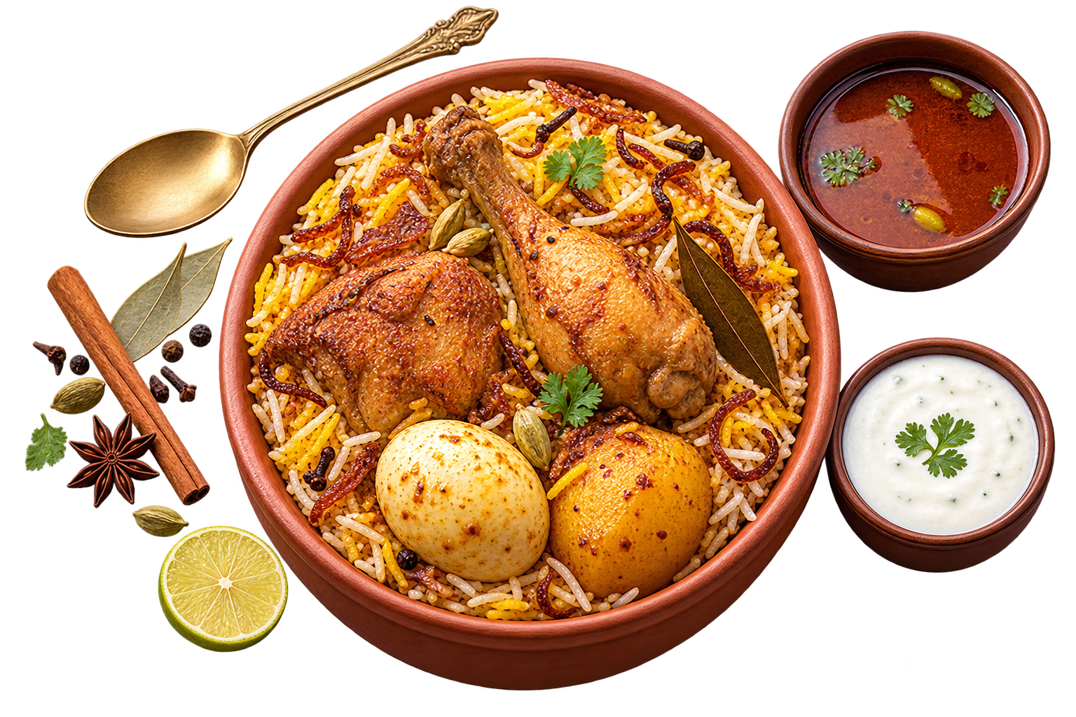 Chicken Biryani with Egg