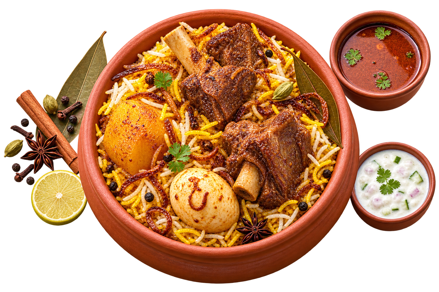 Mutton Biryani with Egg